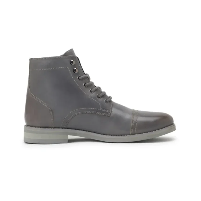 Stone Grey Ankle Toe Cap Boot